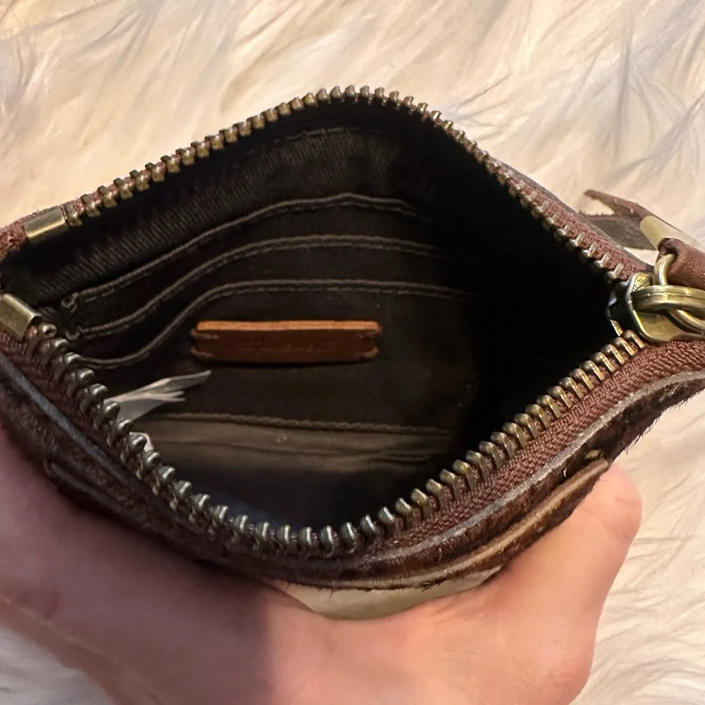 Madewell The Flap Convertible Crossbody Bag & Wallet Painted Leopard Calf Hair - Picture 10 of 16